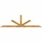 Ekena Millwork Saratoga Rough Sawn Timber Gable Bracket, Western Red Cedar, 96"W x 28"H x 2"D x 4"F, 7/12 Pitch GBW096X28X0204SAR00RWR - alternate 1
